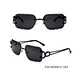 Metal  Rectangle Rimless  Sunglasses